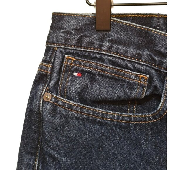 Tommy Hilfiger Relaxed Fit Straight Leg Jeans in Rinse Wash Sz 31x32 - Picture 5 of 11